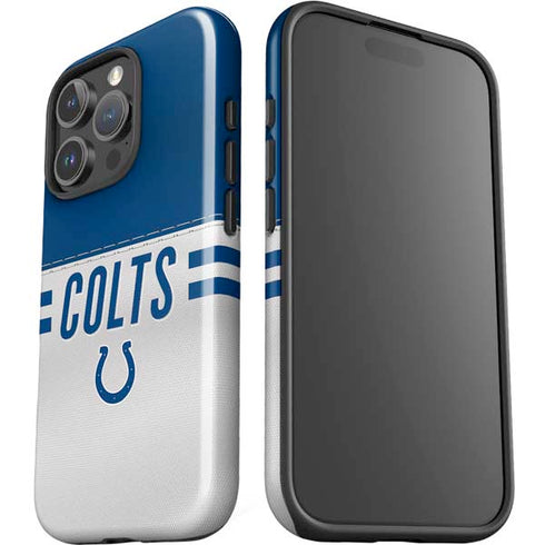 NFL Indianapolis Colts White Striped iPhone 16 Pro Impact Case